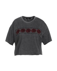 T-shirt à col rond gris foncé Missguided