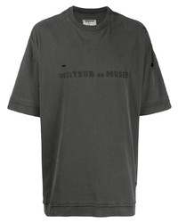 T-shirt à col rond gris foncé Musium Div.