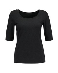 T-shirt à col rond gris foncé Opus