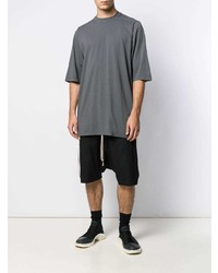 T-shirt à col rond gris foncé Rick Owens DRKSHDW