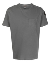 T-shirt à col rond gris foncé Parajumpers