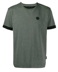 T-shirt à col rond gris foncé Philipp Plein