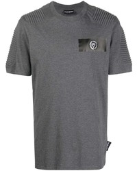 T-shirt à col rond gris foncé Plein Sport