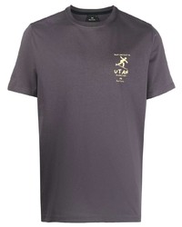 T-shirt à col rond gris foncé PS Paul Smith