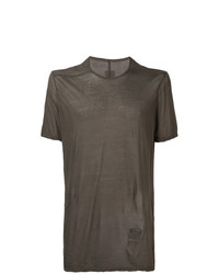 T-shirt à col rond gris foncé Rick Owens DRKSHDW