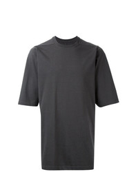 T-shirt à col rond gris foncé Rick Owens