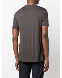 T-shirt à col rond gris foncé Tom Ford