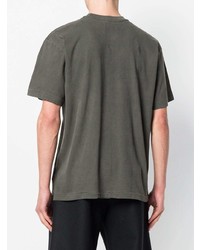 T-shirt à col rond gris foncé Yeezy