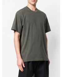 T-shirt à col rond gris foncé Yeezy