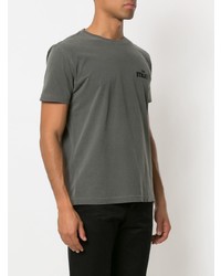 T-shirt à col rond gris foncé OSKLEN