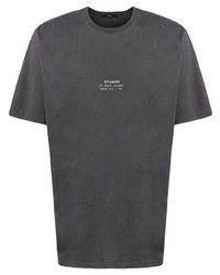 T-shirt à col rond gris foncé Stampd