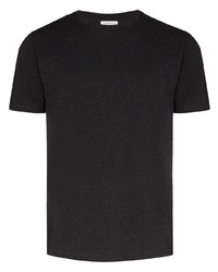 T-shirt à col rond gris foncé Sunspel