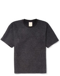 T-shirt à col rond gris foncé