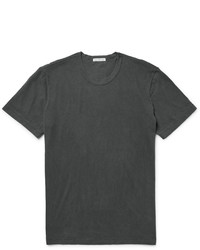 T-shirt à col rond gris foncé