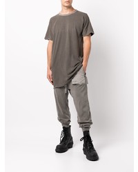 T-shirt à col rond gris foncé Boris Bidjan Saberi