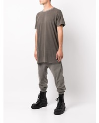 T-shirt à col rond gris foncé Boris Bidjan Saberi