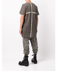 T-shirt à col rond gris foncé Boris Bidjan Saberi