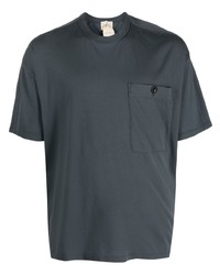 T-shirt à col rond gris foncé Ten C