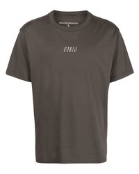 T-shirt à col rond gris foncé White Mountaineering