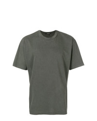 T-shirt à col rond gris foncé Yeezy