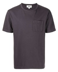 T-shirt à col rond gris foncé YMC