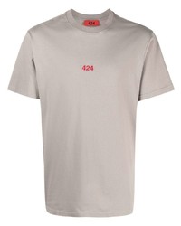 T-shirt à col rond gris 424