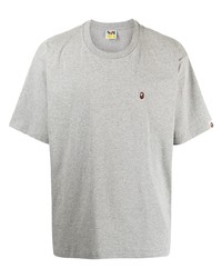 T-shirt à col rond gris A Bathing Ape