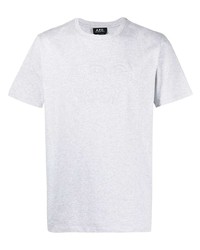 T-shirt à col rond gris A.P.C.