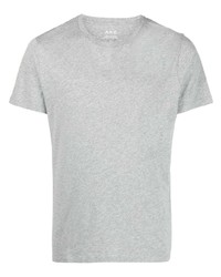 T-shirt à col rond gris A.P.C.