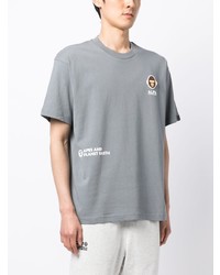 T-shirt à col rond gris AAPE BY A BATHING APE