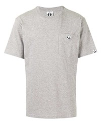 T-shirt à col rond gris AAPE BY A BATHING APE