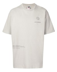 T-shirt à col rond gris AAPE BY A BATHING APE