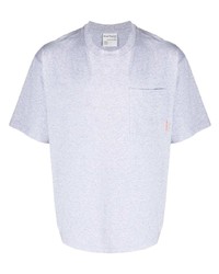 T-shirt à col rond gris Acne Studios