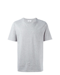 T-shirt à col rond gris AMI Alexandre Mattiussi