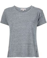 T-shirt à col rond gris Amo