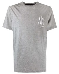 T-shirt à col rond gris Armani Exchange