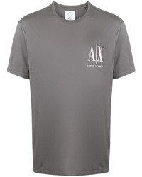 T-shirt à col rond gris Armani Exchange