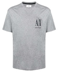 T-shirt à col rond gris Armani Exchange