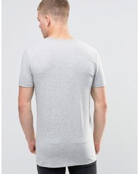 T-shirt à col rond gris Asos