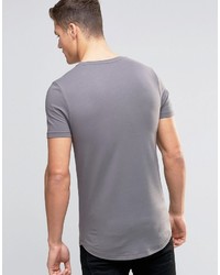 T-shirt à col rond gris Asos