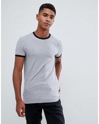 T-shirt à col rond gris ASOS DESIGN