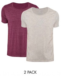 T-shirt à col rond gris Asos