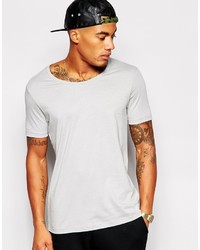 T-shirt à col rond gris Asos