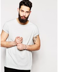 T-shirt à col rond gris Asos