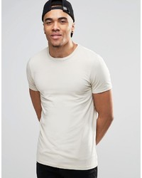 T-shirt à col rond gris Asos