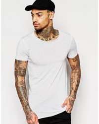 T-shirt à col rond gris Asos