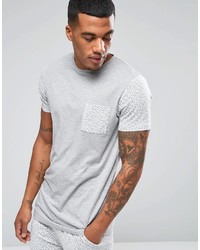 T-shirt à col rond gris Asos