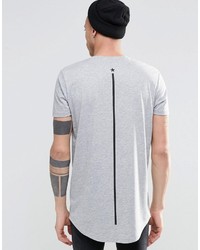 T-shirt à col rond gris Asos