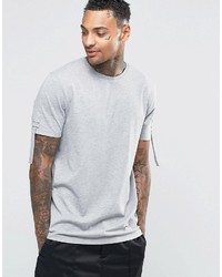 T-shirt à col rond gris Asos