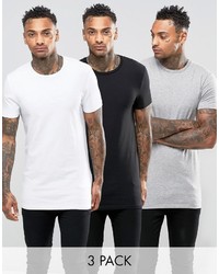 T-shirt à col rond gris Asos